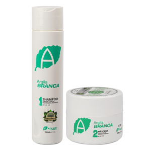 Kit Argila Branca Reconstrução e Hidratação - 300ml